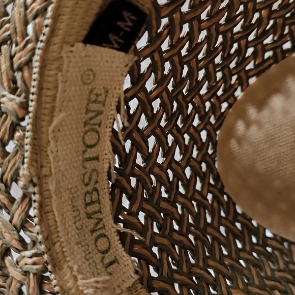 AUGUSTO DI ZOLA- Straw Hat/Fedora,Tan-EUC! - Picture 14 of 15